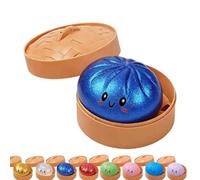 OLYGEE Glitter Dumpling Squishy Mystery Box, Crazy Fun Dumpling Squishy Stress Ball, Anxiety Relief Fidget (1pcs-c)