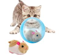 OLYGEE Interactive Rolling Cat Ball, Self Ball Smart Toy with Auto Moving & Obstacle Avoidance, for Multi-Cat Household Indoor Play Exercise (2pcs)