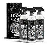OLYGEE Iron Eraser Rust Remover Spray, Fast Acting Iron Powder & Brake Dust Remover for Car Wheels & Paint - Pro Metal Surface Cleaning (3pcs)