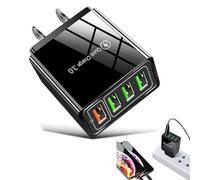 OLYGEE Magvolt Pro Phone Charger, Mag Volt Pro Phone Charger, 4-Port Wall Fast Charger with Intelligent Temperature Control, Multi-Protection System for All Phones (Black*1)