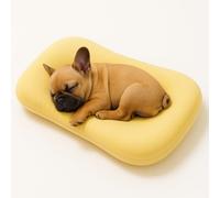 OLYGEE Medium Dog Bed for Medium Dogs, Washable Dog Cat Bed, Comfort Pet Couch Sofa with Washable Removable Cover, Pets Bed (Yellow,29.5" x 19.5" x 6")
