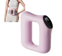 OLYGEE Multifunctional Full-Body Fascia Rings, 2025 Upgraded Full-Body Fat Burning and Shaping, Ergonomic Electric Belly Massager Ring, Adjustable 3 Modes / 5 Levels of Intensity Massage (Pink)