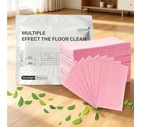 OLYGEE Multiple Effect The Floor Clean Tablets for Mopping, Quick Shine Cleaner - 100 Count for Hardwood, Laminate, Tile, Bathroom, Kitchen & Office (Peach Hibiscus)
