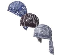 OLYGEE Paisley Cooling Headscarf Cap, Lightweight Sweat Wicking Bandana, Motorcycle Helmet Liner Skull Cap for Men Women (I)