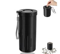 OLYGEE Portable Sunflower Seed Spit Cup, 2-in-1 Snack & Shell Holder, Mess-Free for Car & Sports (Black)