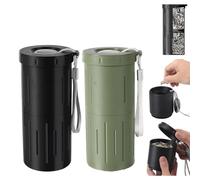 OLYGEE Portable Sunflower Seed Spit Cup, 2-in-1 Snack & Shell Holder, Mess-Free for Car & Sports (Black+Green)