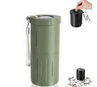 OLYGEE Portable Sunflower Seed Spit Cup, 2-in-1 Snack & Shell Holder, Mess-Free for Car & Sports (Green)