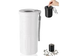 OLYGEE Portable Sunflower Seed Spit Cup, 2-in-1 Snack & Shell Holder, Mess-Free for Car & Sports (White)