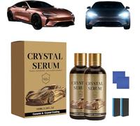 OLYGEE PTZ Crystal Serum 100ml, Graphene Ceramic Coating for Cars, 9H Nano Coating Spray with High Gloss & Hydrophobic Protection, Easy DIY Car Detailing Kit (2pcs)