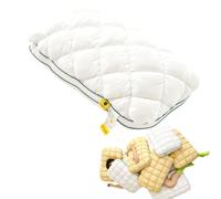 OLYGEE Puff Pillow Marshmallow Soft, Fluffy Cloud-Like Sleeping Pillow for Adults, Quilted Polyester Fiber Fill Bed Pillow for Side and Back Sleepers, 48x74cm 3 Loft Choice (High,#B)