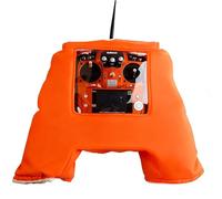 OLYGEE RC Transmitter Warm Hand Gloves, Windproof Warm Cover, Easy on/Off for FPV Drone Controller in Cold Weather (Orange)