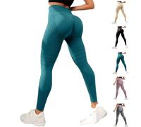 OLYGEE Resistance Band Leggings for Women Anti Cellulite Leggings, High Waisted Butt Lifting Tummy Training for Gym Workout (Malachite Green,3TG)