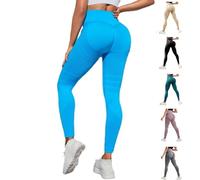 OLYGEE Resistance Band Leggings for Women Anti Cellulite Leggings, High Waisted Butt Lifting Tummy Training for Gym Workout (Royal Blue,M)