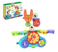 OLYGEE Serifik Creative Learning Building Blocks - Four Styles, Building Block Set, 13/18 Stem Learning Electric Gears, Assemble Over 100 Shapes, Educational for Creativity (Dinosaurs - Set of 13)