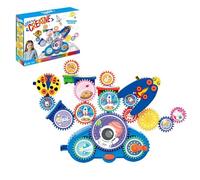 OLYGEE Serifik Creative Learning Building Blocks - Four Styles, Building Block Set, 13/18 Stem Learning Electric Gears, Assemble Over 100 Shapes, Educational for Creativity (Aerospace - Set of 18)