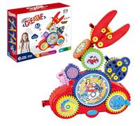 OLYGEE Serifik Creative Learning Building Blocks - Four Styles, Building Block Set, 13/18 Stem Learning Electric Gears, Assemble Over 100 Shapes, Educational for Creativity (Cars - Set of 6)