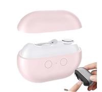 OLYGEE Smart Nail Clipper, 3-in-1 Electric Nail Trimmer and File, Integrated Shear/Grinding System, LED Safety Lighting, Nail Scraps Storage and Polishing (Pink,1pcs)