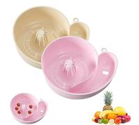 OLYGEE Snail-Shaped Automatic Drain Basket Spinner, 4-in-1 Multifunctional Rotary Fruit and Vegetable Washer, 9.25x3.15 Inch, Portable Kitchen Cleaner for Home Sink, Berries Meat Seafood Wash Tool (E)