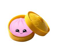 OLYGEE Squishy Dumpling Glitter Dumpling Toy, Super Soft Slow Rising Stress Relief Fidget, Cute Bao Bun Design Sensory Plaything, Fun Stress Ball for Kids Adults, Desk Decor Calming Gift (#D)