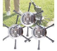 OLYGEE Steel Wire Trimmer Head for 5mm Aperture, 2026 Upgrade Universal Weed Eater Replacement Head, Multifunctional for Garden Lawn (3pcs)