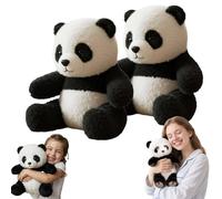 OLYGEE The Pandy-Emotional Healing on Demand, Ultra-Soft Emotional Support Stuffed Animal for Stress Relief, Realistic Pandy AI Plush with Ultra-Soft Fur, The Comfort Hug Motion You Have (2pcs)