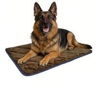 OLYGEE Thermal Reflection Pad for Dogs, Self Warming Dog Bed for Winter - Ultra Soft, Anti-Slip & Machine Washable for All Dogs & Cats (Coffee,Large)