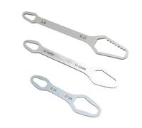 OLYGEE Universal Torx Wrench Double-Head Self-Tightening Wrench 3-Piece Set, 3mm-24mm Adjustable Multi-Function Car Torx for Auto, Bicycle, Home Repair (white)