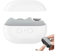 OLYGEE Vueeze Easyclip Smart Nail Clipper, 3-in-1 Electric Nail Trimmer and File, Integrated Shear/Grinding System, LED Safety Lighting, Nail Scraps Storage and Polishing (1pcs*Write)