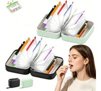OLYGEE Waterproof Pill Pouch Set - 14 Bags, Travel Pill Organizer with Crush-Resistant Shell, Holds 7 to 14 Days of Meds & Medicine for On-the-Go (ALL)