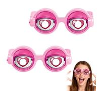 OLYGEE Winking Glasses, Kinetic Crazy Eyes Glasses with Manual Blink Action, Prank Stuff Silly Party Favors Costume (#B 2)