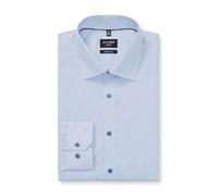 OLYMP Chemise à manches longues pour homme No. Six, impression rotative sur uni, 375 No 6 six - Super Slim (H16), 21 New York Kent-2, Blanc 00, 42