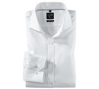OLYMP Chemise à manches longues pour homme No. Six, unie, super slim, Urban Kent, Blanc., 45