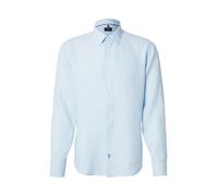 OLYMP Chemise de loisirs à manches longues pour homme - Couleur unie - 059 Casual 22 - Col Kent, Bleu clair 10., L