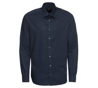 Olymp Level Five col Kent Uni Noir 6090/64/68,bleu nuit,taille col: 45