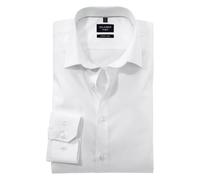OLYMP Chemise d'affaires à manches longues No. Six, Pin Point,Super Slim,Modern Kent, Blanc., 43