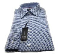 OLYMP Chemise d'affaires Level 5 Royal Blue Body Fit New Kent Comfort Stretch Taille 45