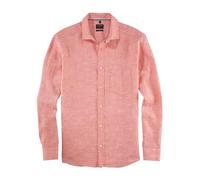 Olymp Chemise décontractée à Manches Longues pour Homme - Coupe Droite - Col Kent - Rose 30 - XXL