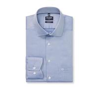 OLYMP Global Kent Luxor Chemise à manches longues pour homme, fausse unie, 470, coupe moderne, taille 26,19, Royal 19, 47 grande taille