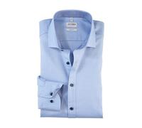 Olymp Homme Chemise Business à Manches Longues Level Five,Body fit,Royal Kent,Bleu 11,40