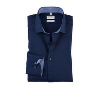 Olymp Homme Chemise Business à Manches Longues Level Five,Body fit,Royal Kent,Nachtblau 14,42