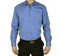 Olymp Homme Chemise Business à Manches Longues Luxor,Comfort fit,New Kent,Blau 15,46