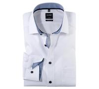 Olymp Homme Chemise Business à Manches Longues Luxor,Modern fit,Global Kent,Weiß 00,46