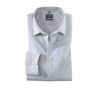 Olymp Homme Chemise Business à Manches Longues Luxor,Modern fit,New Kent,Silbergrau 63,41