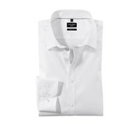 Olymp Homme Chemise Business à Manches Longues No Six,Super Slim,Urban Kent,Weiß 00,44