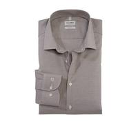 Olymp Homme Chemise d'affaires Manches Longues Level Five,Faux uni,Body fit,New York Kent-2,Beige (Natur 22),38