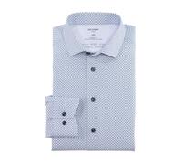 Olymp Homme Chemise d'affaires Manches Longues Luxor 24/Seven,Impression rotative sur uni,Modern fit,Kent Moderne,Rouge (Granat 86),42