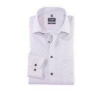 Olymp Homme Chemise d'affaires Manches Longues Luxor,Impression rotative sur uni,Modern fit,Global Kent,Rouge (Granat 86),40