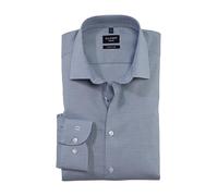 Olymp Homme Chemise d'affaires Manches Longues No. Six,Faux uni,Super Slim,Urban Kent,Bleu (Bleu 11),41