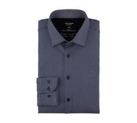 OLYMP Level Five 24/Seven Chemise à manches longues pour homme Imprimé rotatif sur jersey 462 Niveau 5 03,21 New York Kent-2, Marine 18., 43
