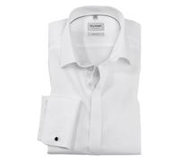 OLYMP Level Five Body Fit Chemise de gala à manches longues en popeline, Blanc., 42